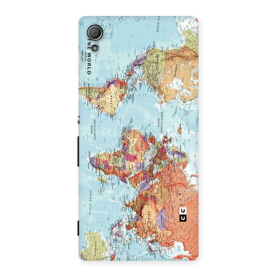 Lets Travel The World Back Case for Xperia Z3 Plus