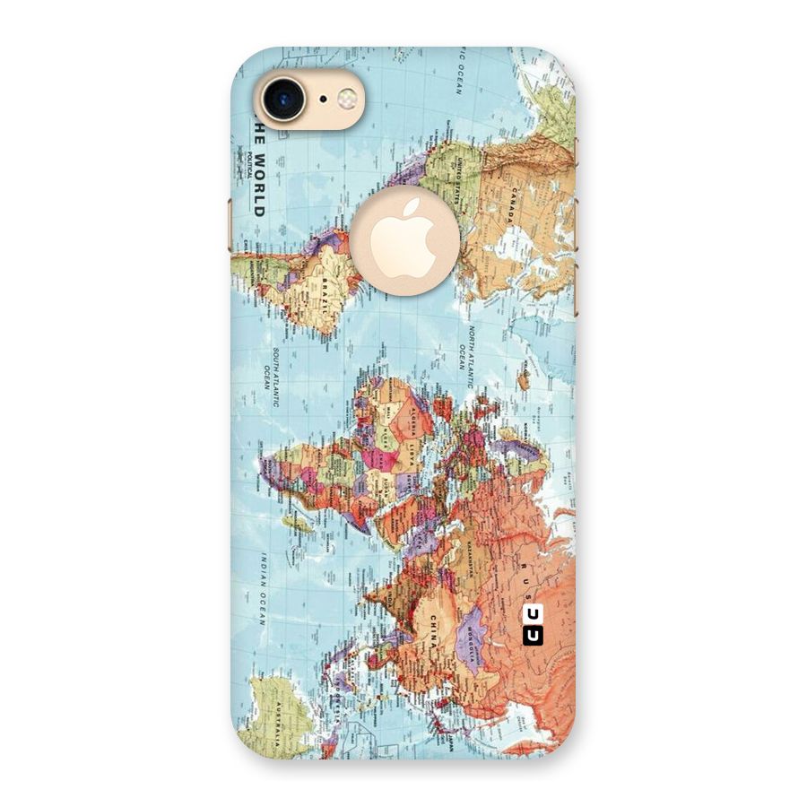 Lets Travel The World Back Case for iPhone 7 Logo Cut