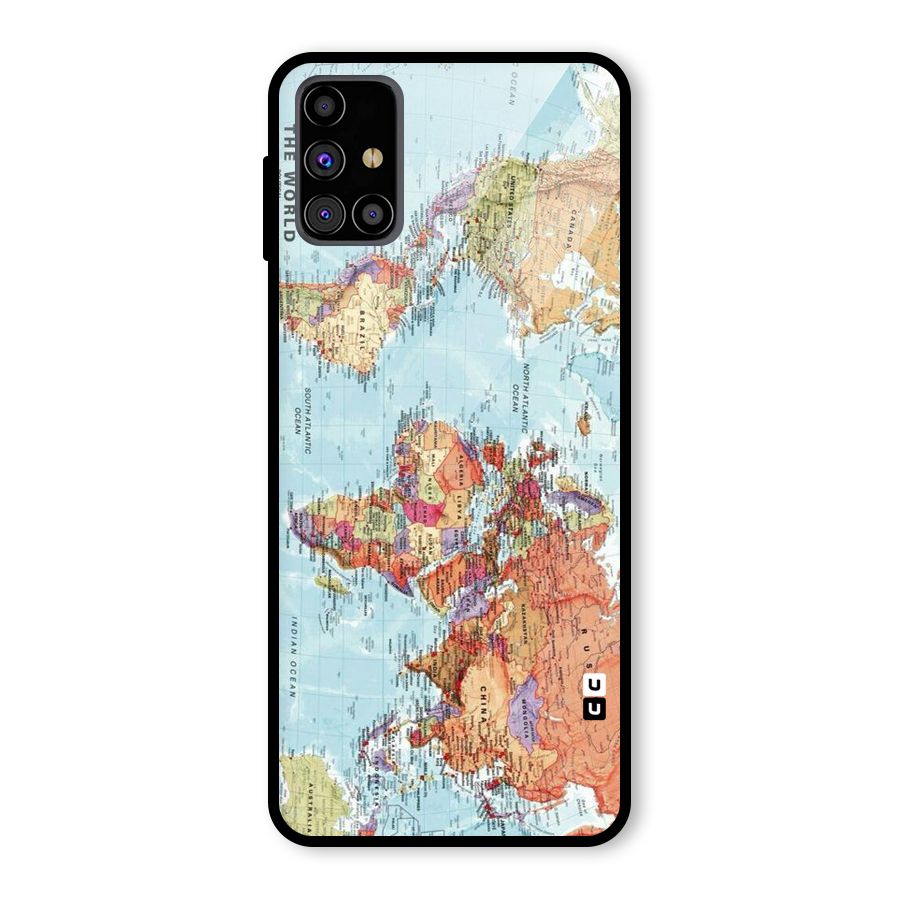 Lets Travel The World Glass Back Case for Galaxy M31s