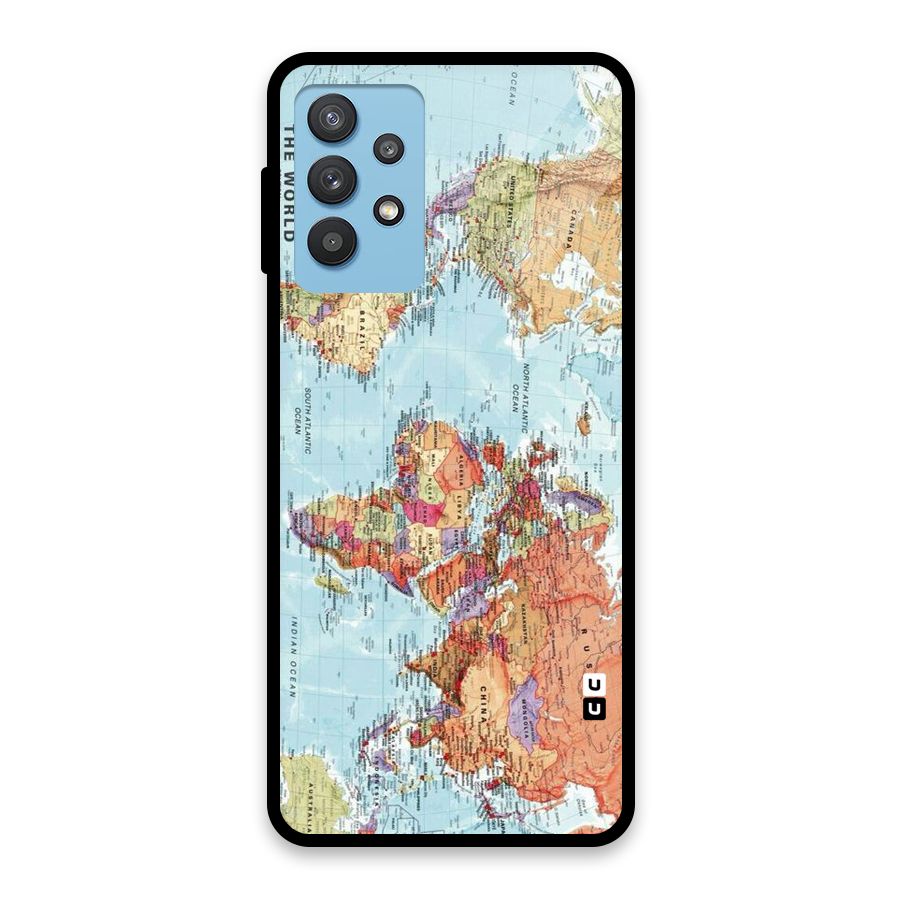 Lets Travel The World Glass Back Case for Galaxy M32 5G