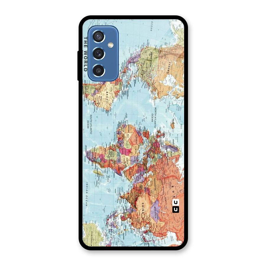 Lets Travel The World Glass Back Case for Galaxy M52 5G
