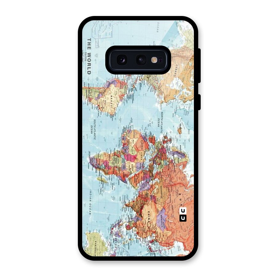 Lets Travel The World Glass Back Case for Galaxy S10e