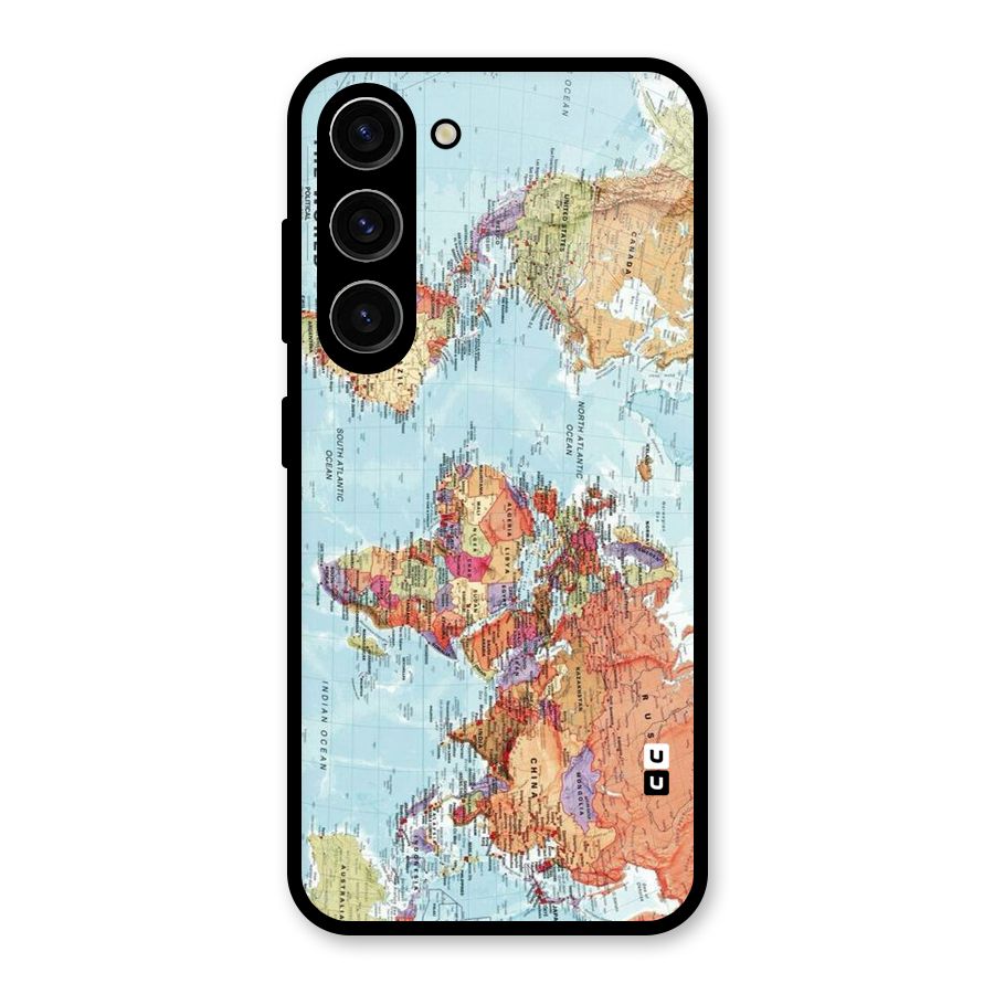 Lets Travel The World Glass Back Case for Galaxy S23