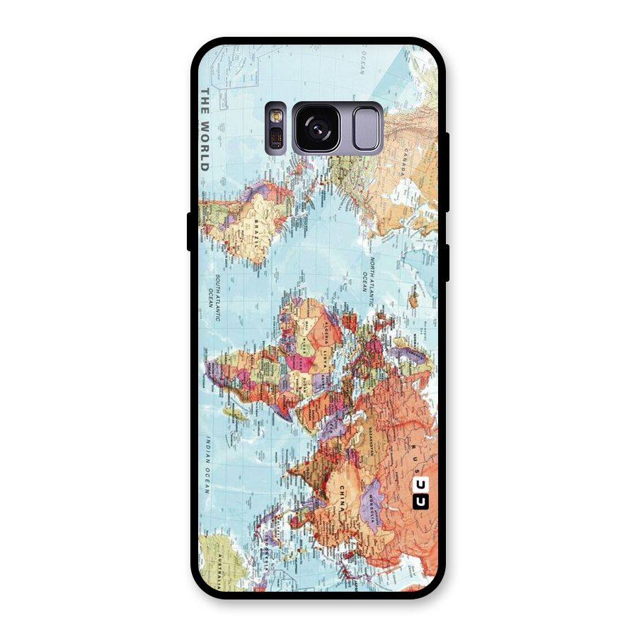 Lets Travel The World Glass Back Case for Galaxy S8