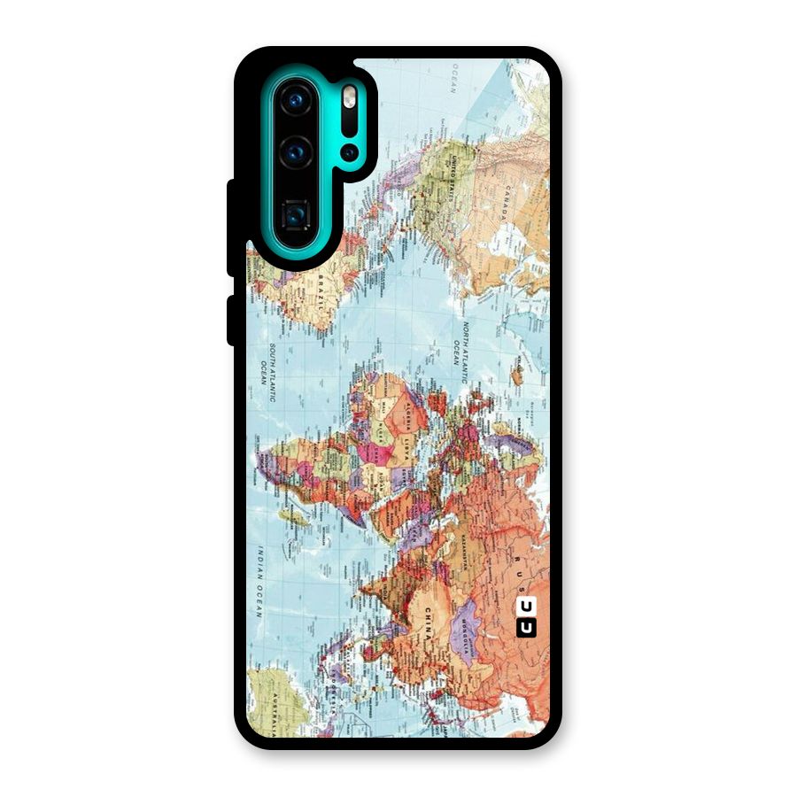 Lets Travel The World Glass Back Case for Huawei P30 Pro