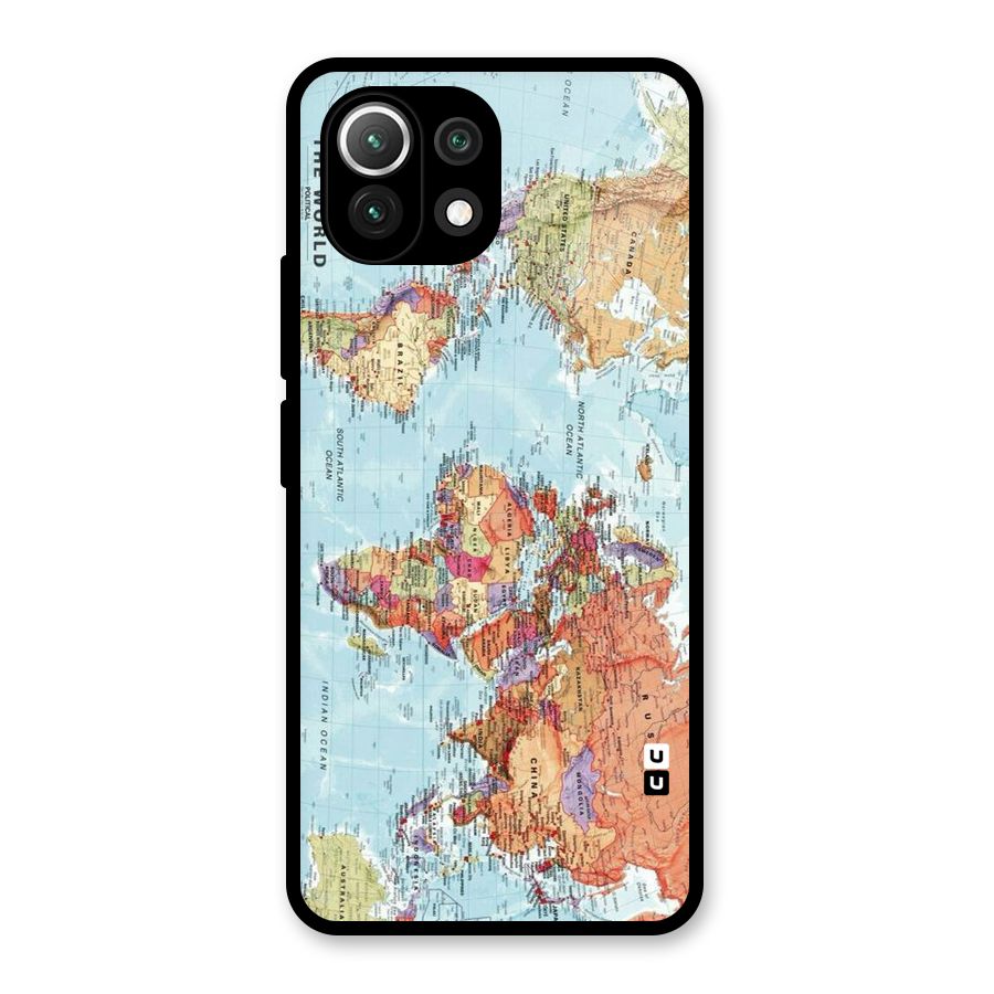 Lets Travel The World Glass Back Case for Mi 11 Lite NE 5G