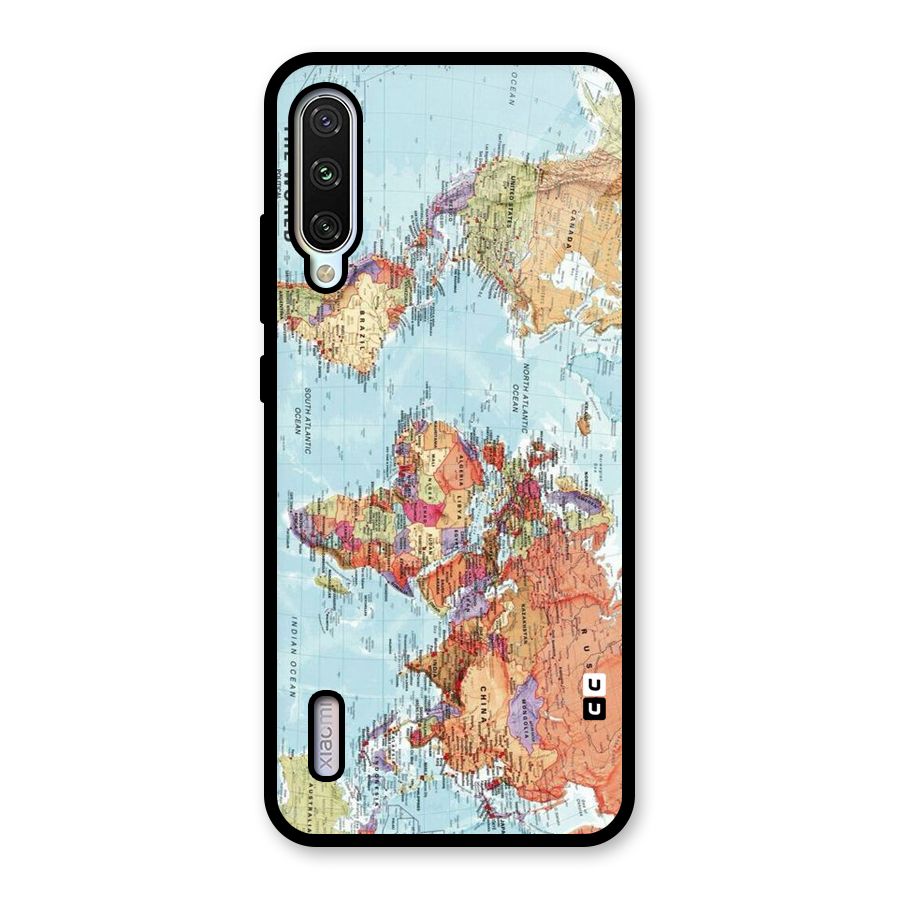 Lets Travel The World Glass Back Case for Mi A3