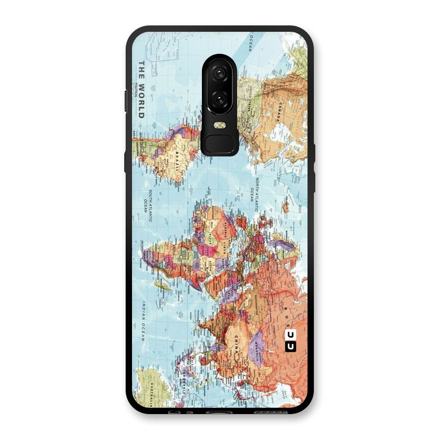 Lets Travel The World Glass Back Case for OnePlus 6