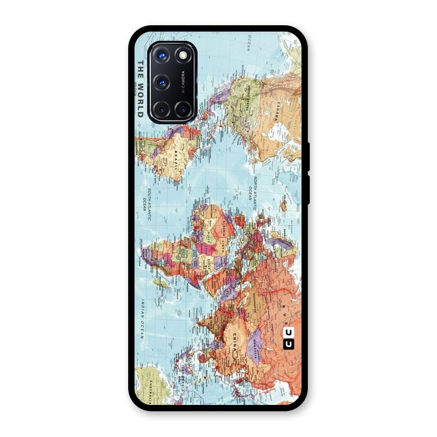 Lets Travel The World Glass Back Case for Oppo A52