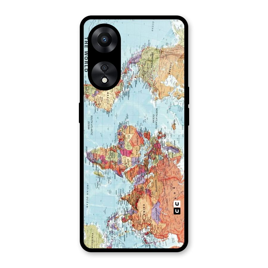 Lets Travel The World Glass Back Case for Oppo A78