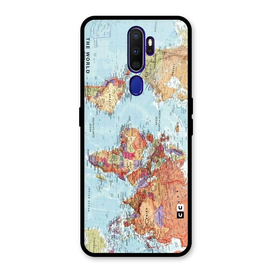 Lets Travel The World Glass Back Case for Oppo A9 (2020)