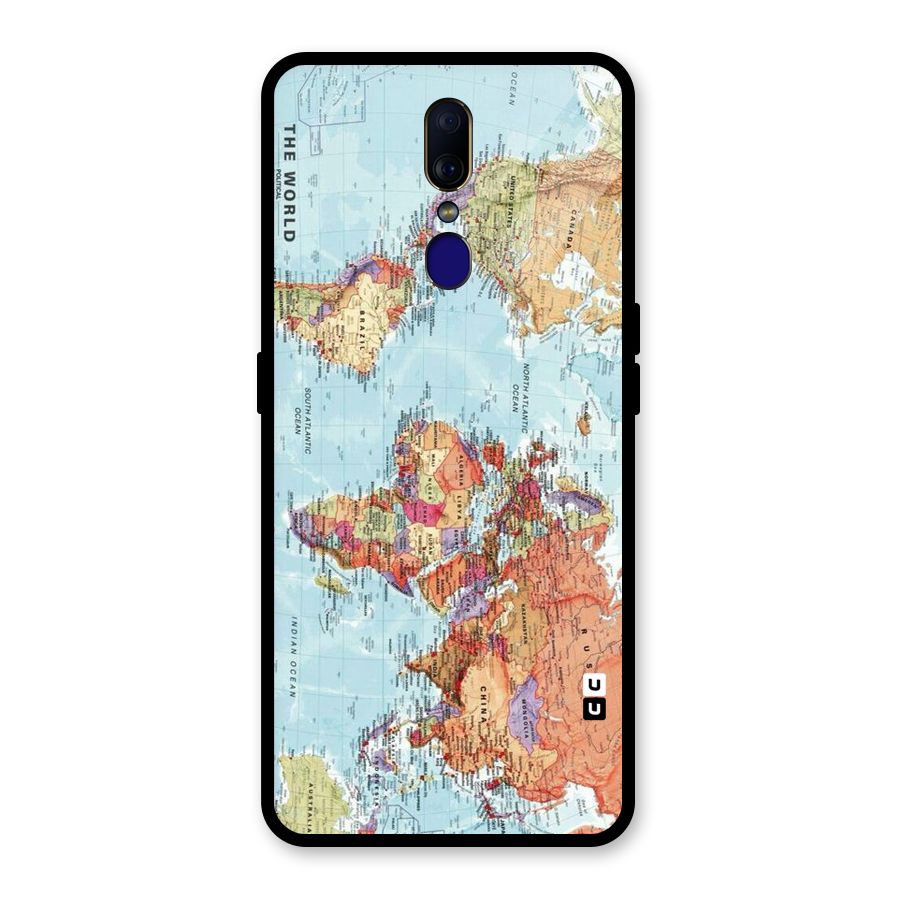 Lets Travel The World Glass Back Case for Oppo F11