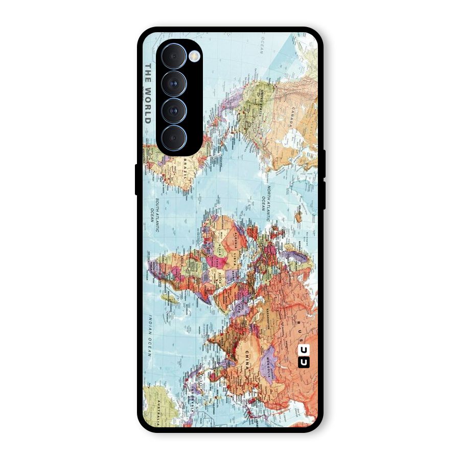 Lets Travel The World Glass Back Case for Oppo Reno4 Pro