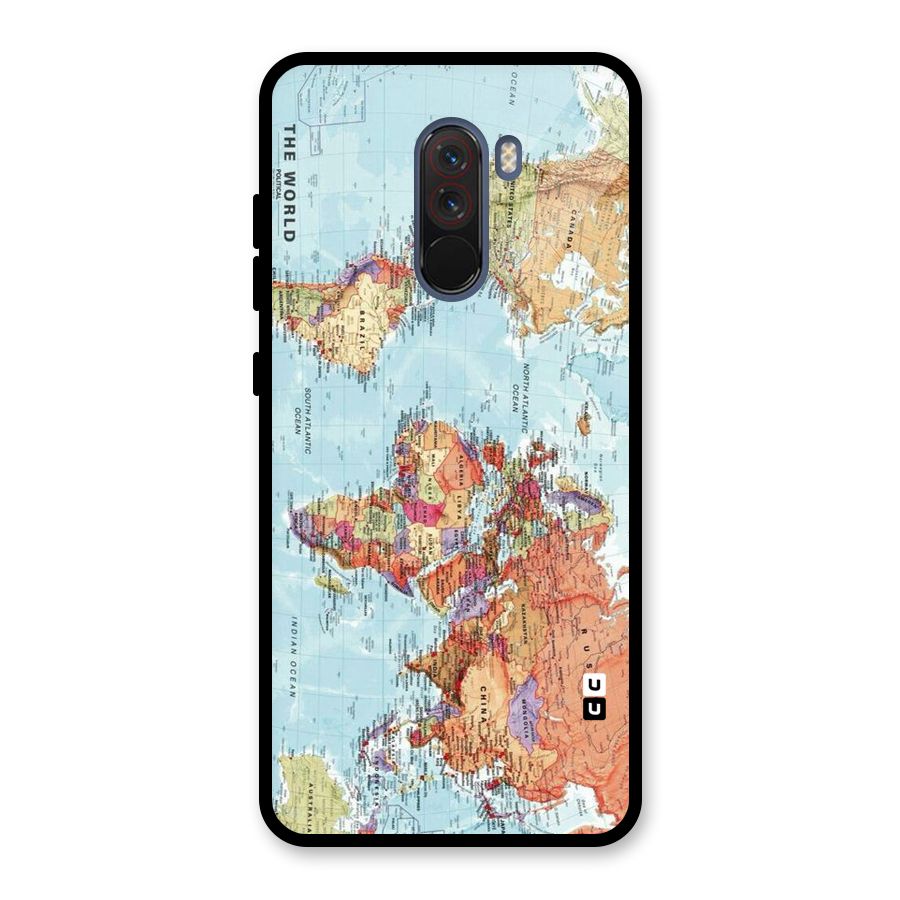 Lets Travel The World Glass Back Case for Poco F1