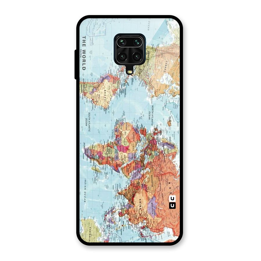 Lets Travel The World Glass Back Case for Poco M2 Pro