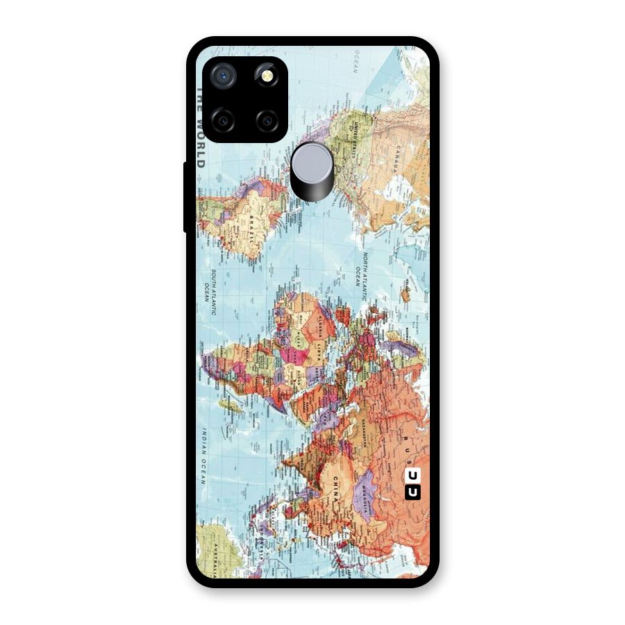 Lets Travel The World Glass Back Case for Realme C15