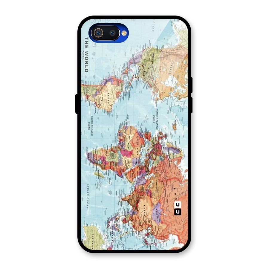 Lets Travel The World Glass Back Case for Realme C2