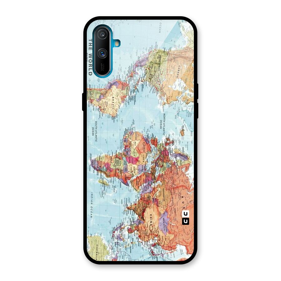 Lets Travel The World Glass Back Case for Realme C3