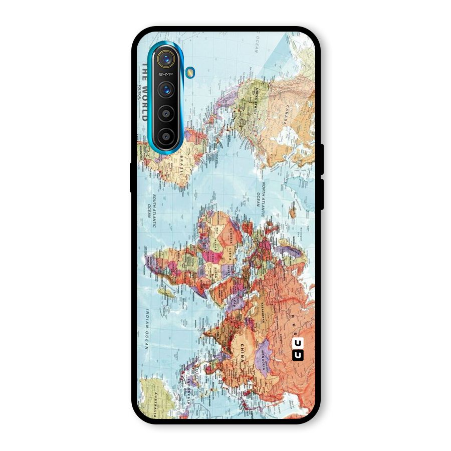 Lets Travel The World Glass Back Case for Realme X2