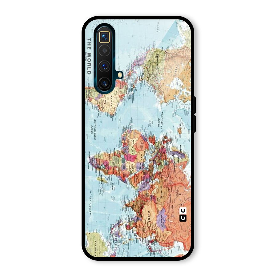 Lets Travel The World Glass Back Case for Realme X3 SuperZoom