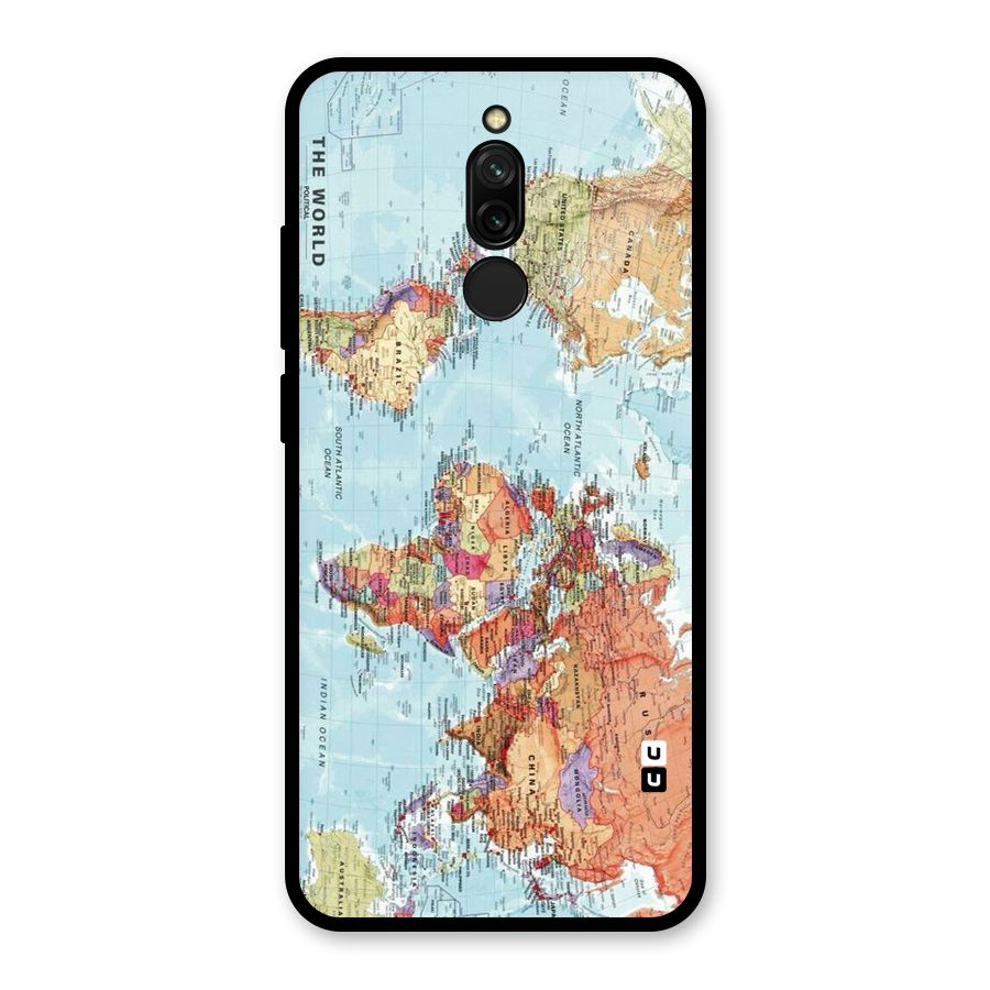 Lets Travel The World Glass Back Case for Redmi 8