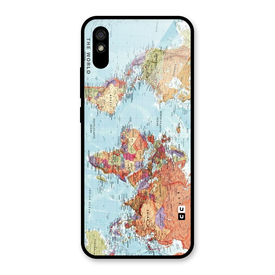 Lets Travel The World Glass Back Case for Redmi 9A