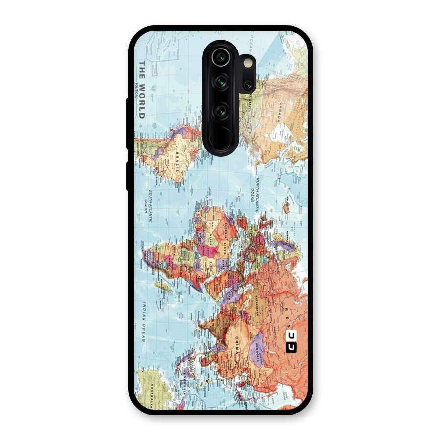 Lets Travel The World Glass Back Case for Redmi Note 8 Pro