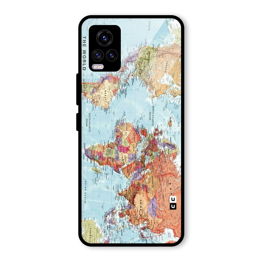Lets Travel The World Glass Back Case for Vivo V20