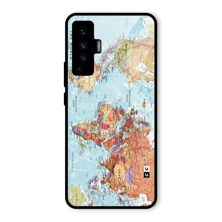 Lets Travel The World Glass Back Case for Vivo X50