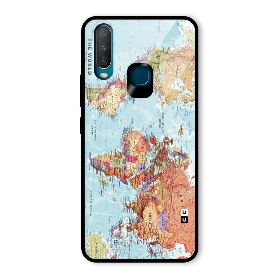 Lets Travel The World Glass Back Case for Vivo Y15