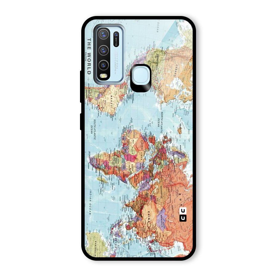 Lets Travel The World Glass Back Case for Vivo Y50