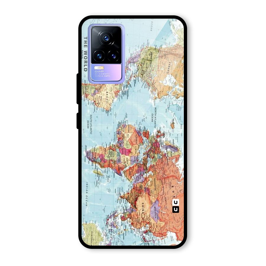 Lets Travel The World Glass Back Case for Vivo Y73