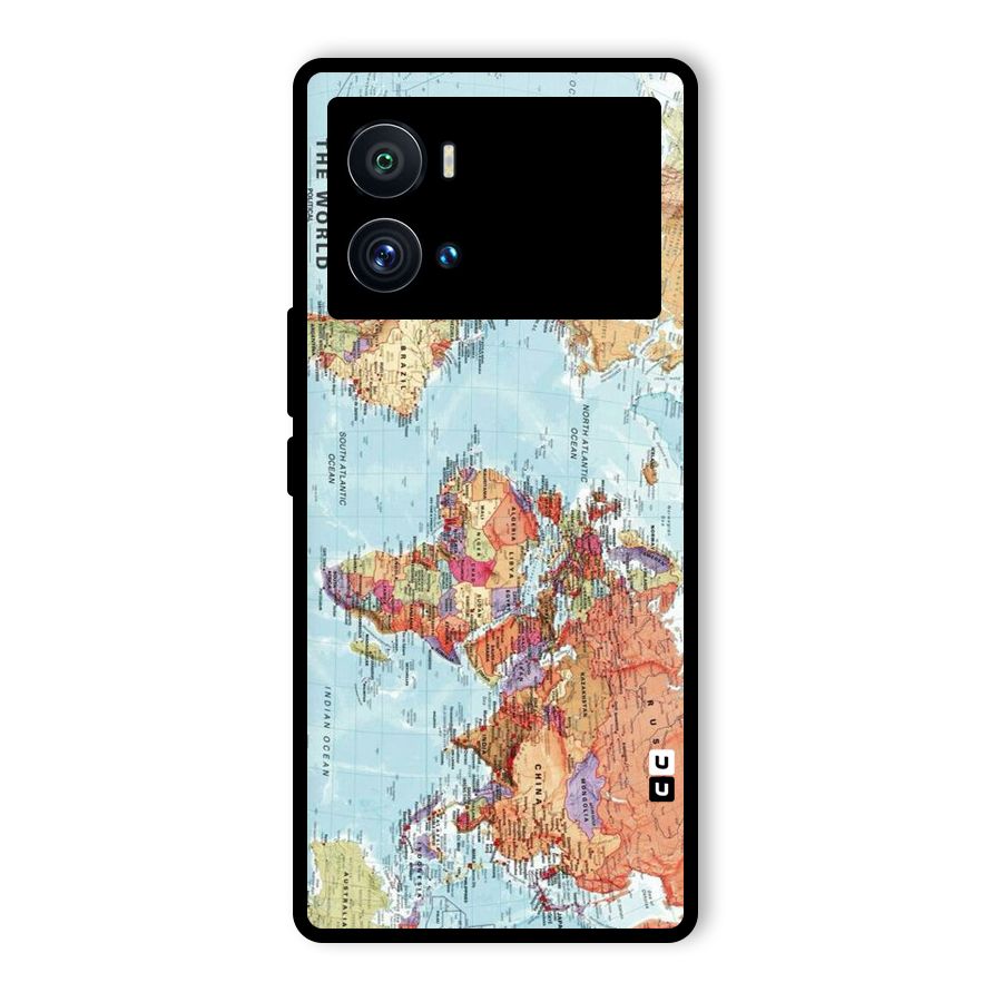 Lets Travel The World Glass Back Case for Vivo iQOO 9 Pro