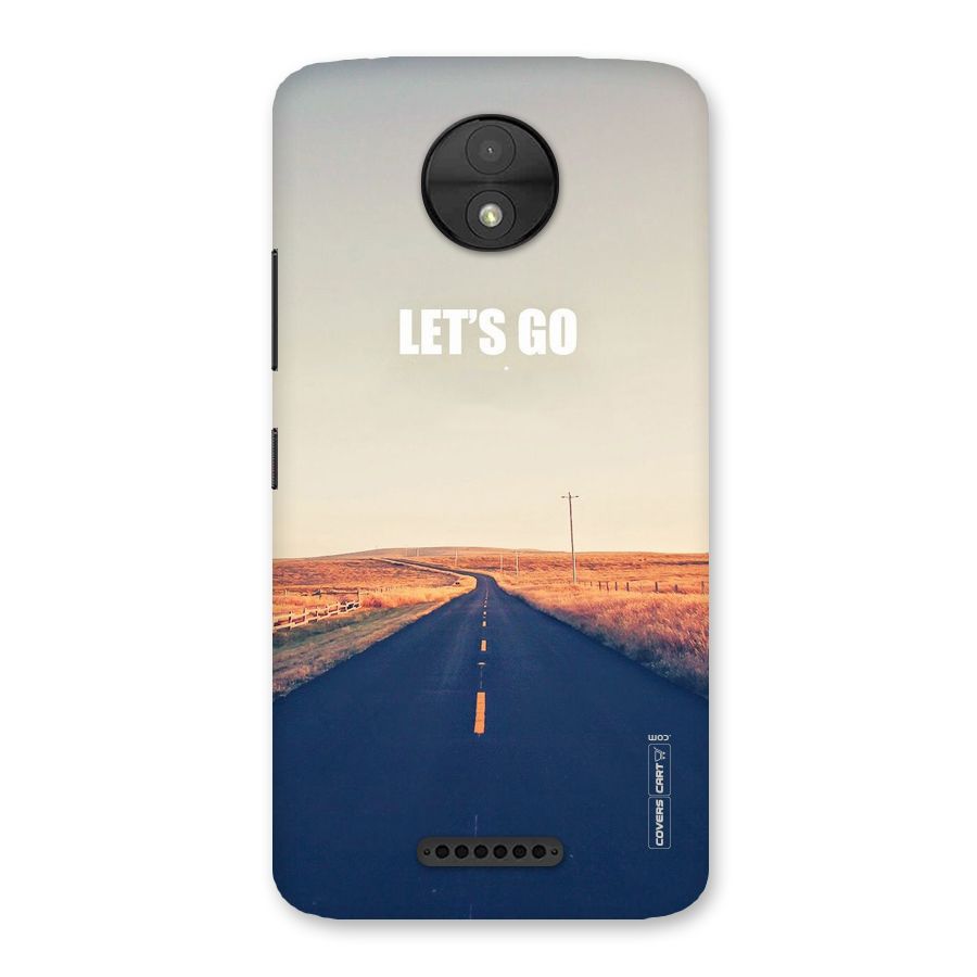 Lets Wander Back Case for Moto C