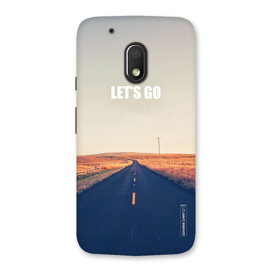 Lets Wander Back Case for Moto G4 Play