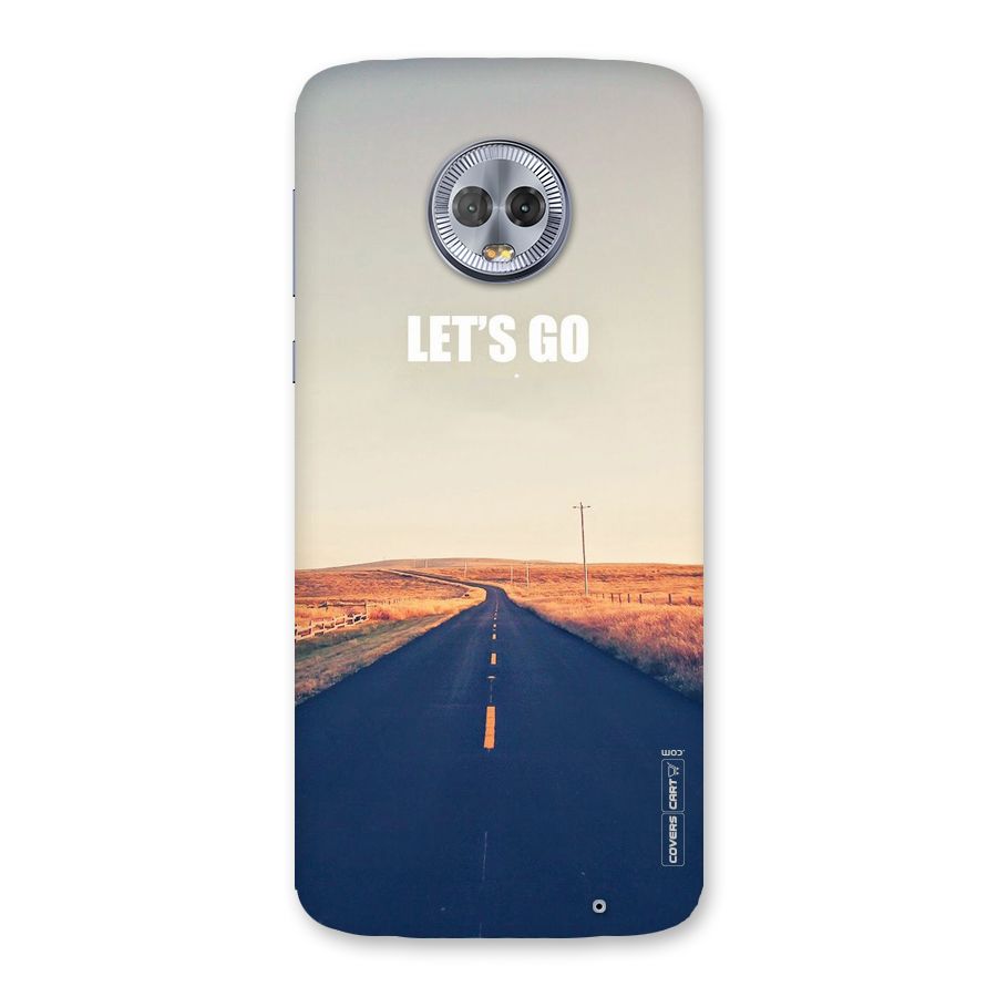 Lets Wander Back Case for Moto G6 Plus