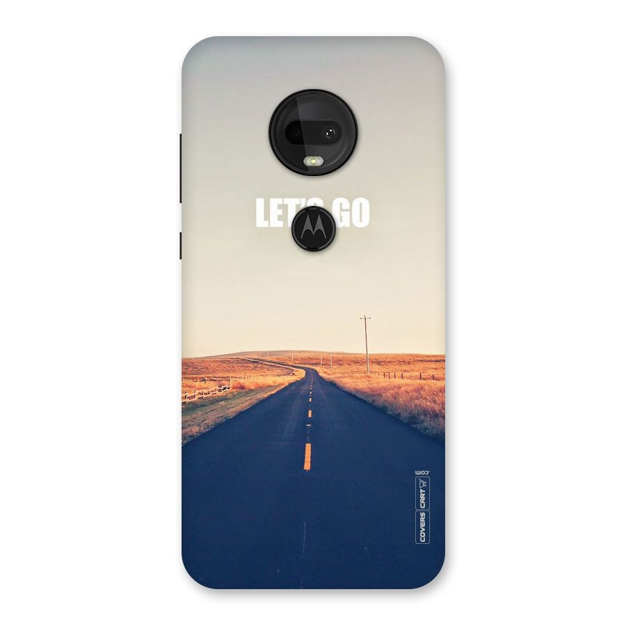 Lets Wander Back Case for Moto G7