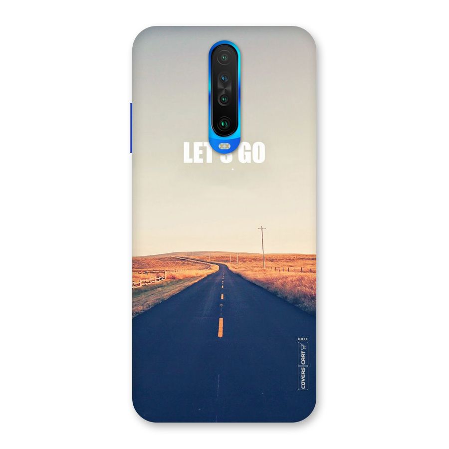 Lets Wander Back Case for Poco X2