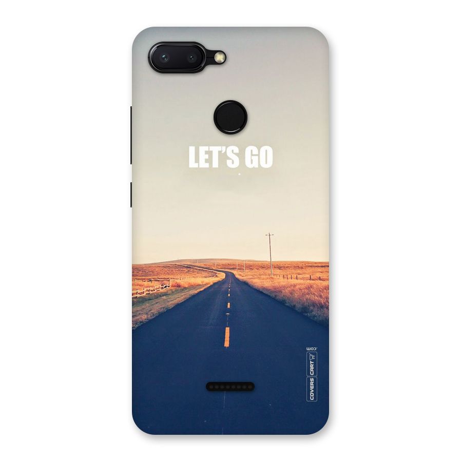 Lets Wander Back Case for Redmi 6