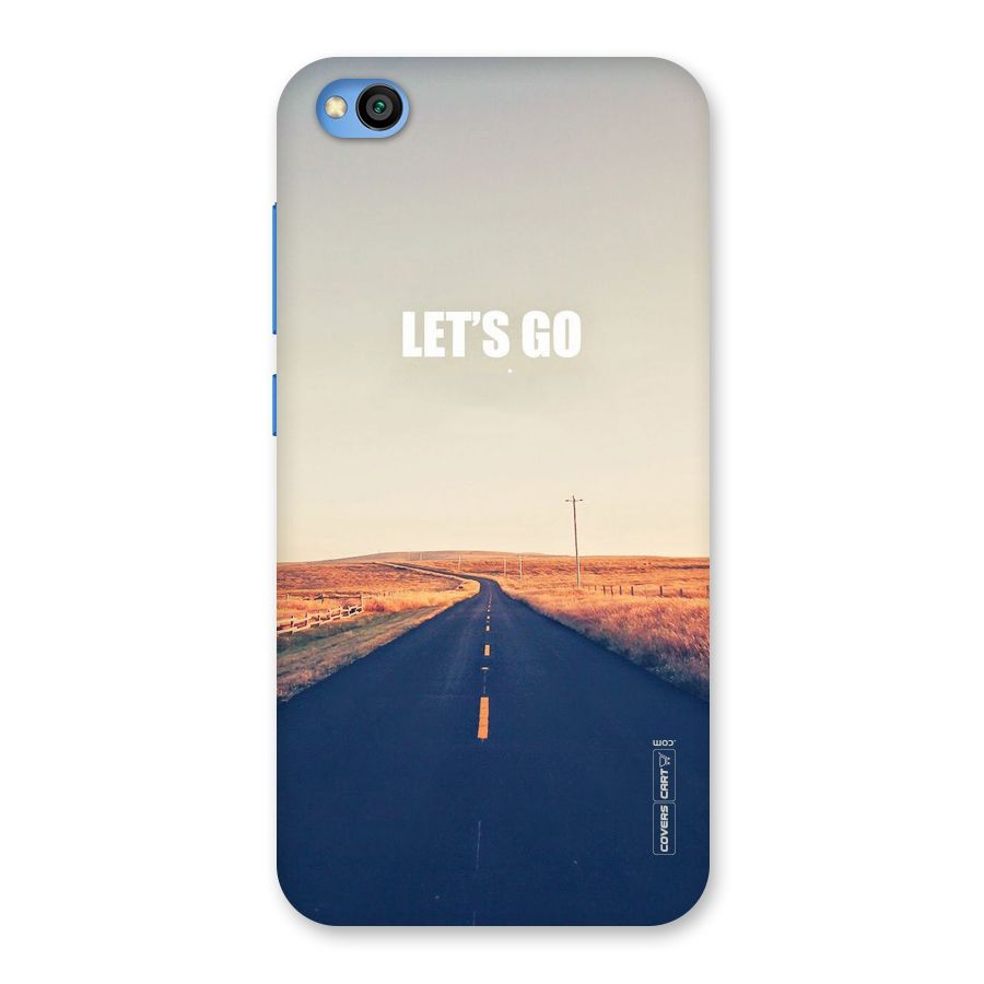 Lets Wander Back Case for Redmi Go