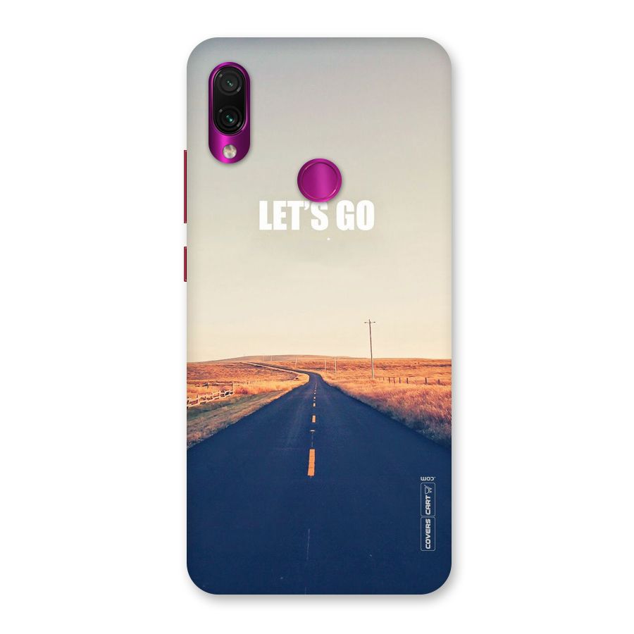 Lets Wander Back Case for Redmi Note 7 Pro
