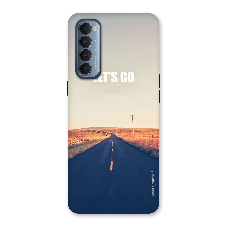 Lets Wander Back Case for Reno4 Pro