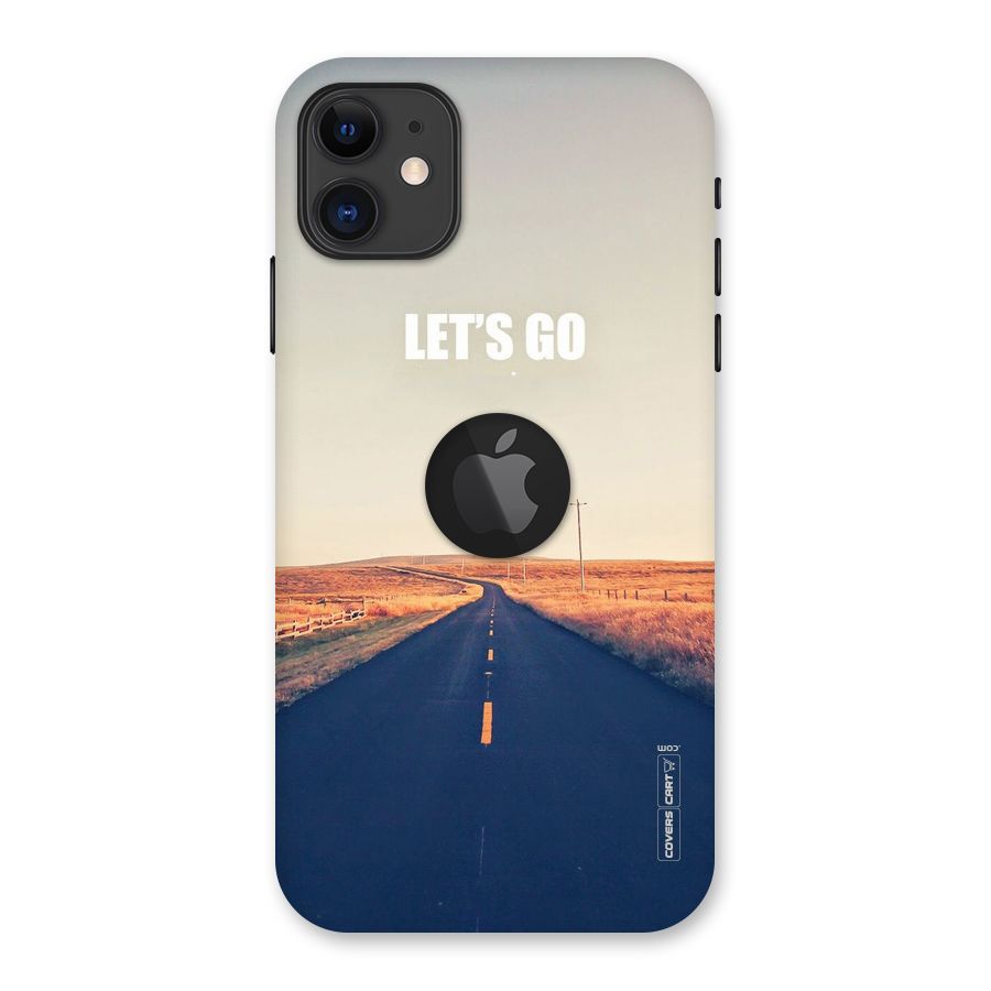 Lets Wander Back Case for iPhone 11 Logo Cut