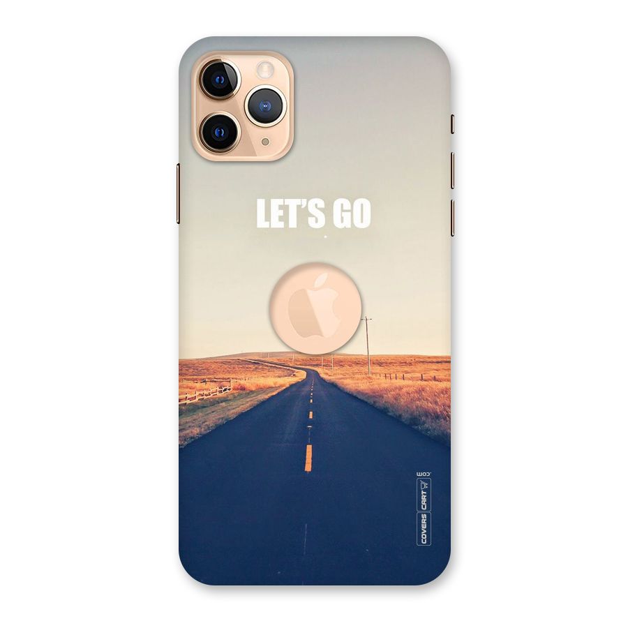 Lets Wander Back Case for iPhone 11 Pro Max Logo Cut