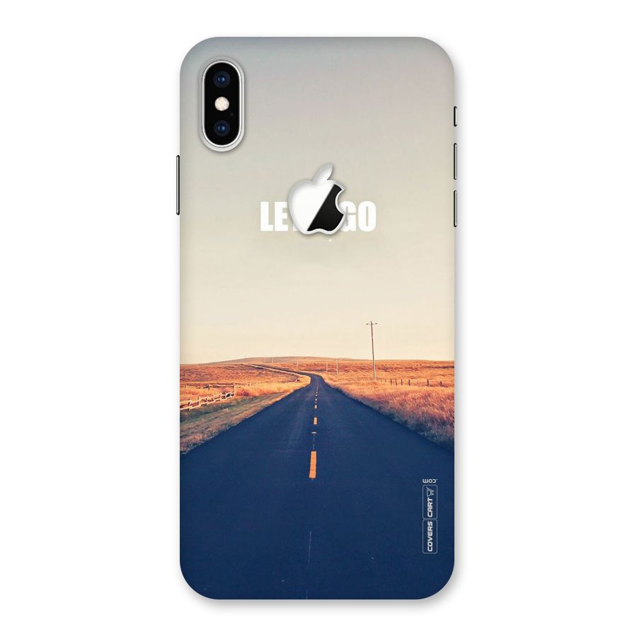 Lets Wander Back Case for iPhone XS Max Apple Cut