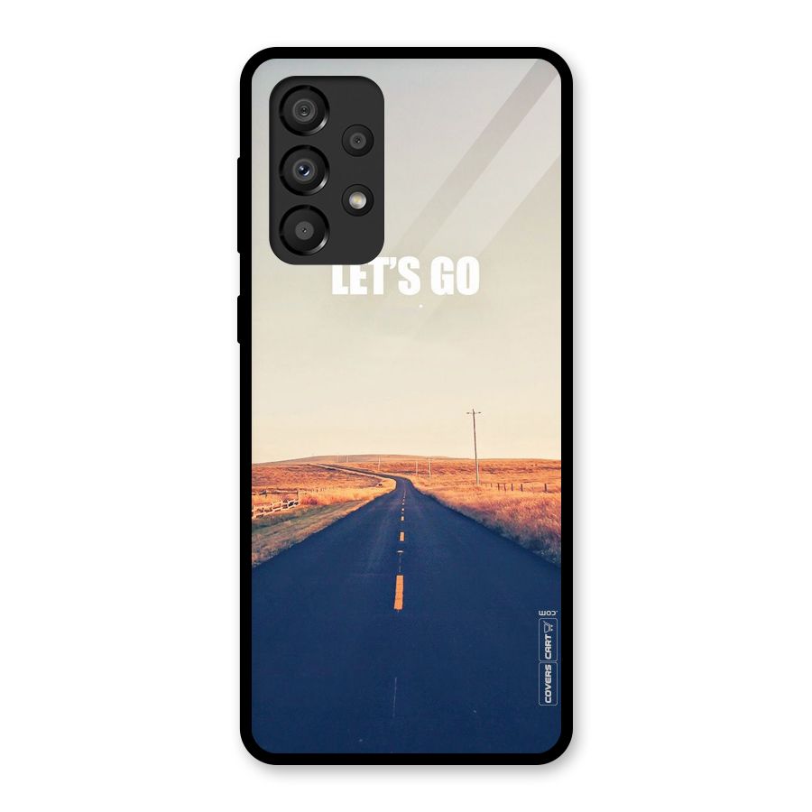 Lets Wander Glass Back Case for Galaxy A33 5G