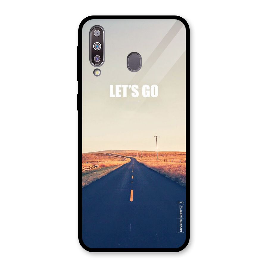 Lets Wander Glass Back Case for Galaxy M30
