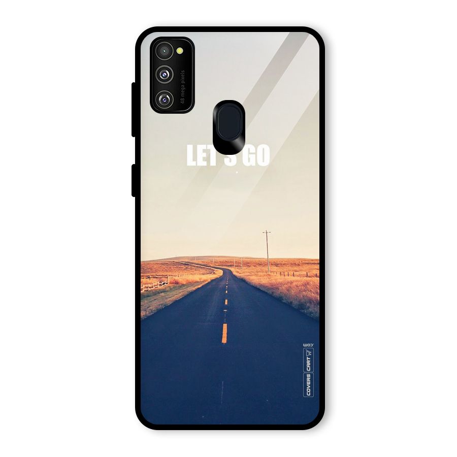 Lets Wander Glass Back Case for Galaxy M30s