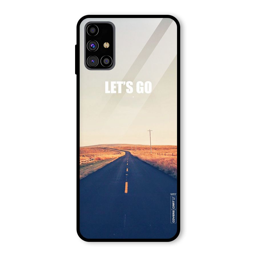 Lets Wander Glass Back Case for Galaxy M31s