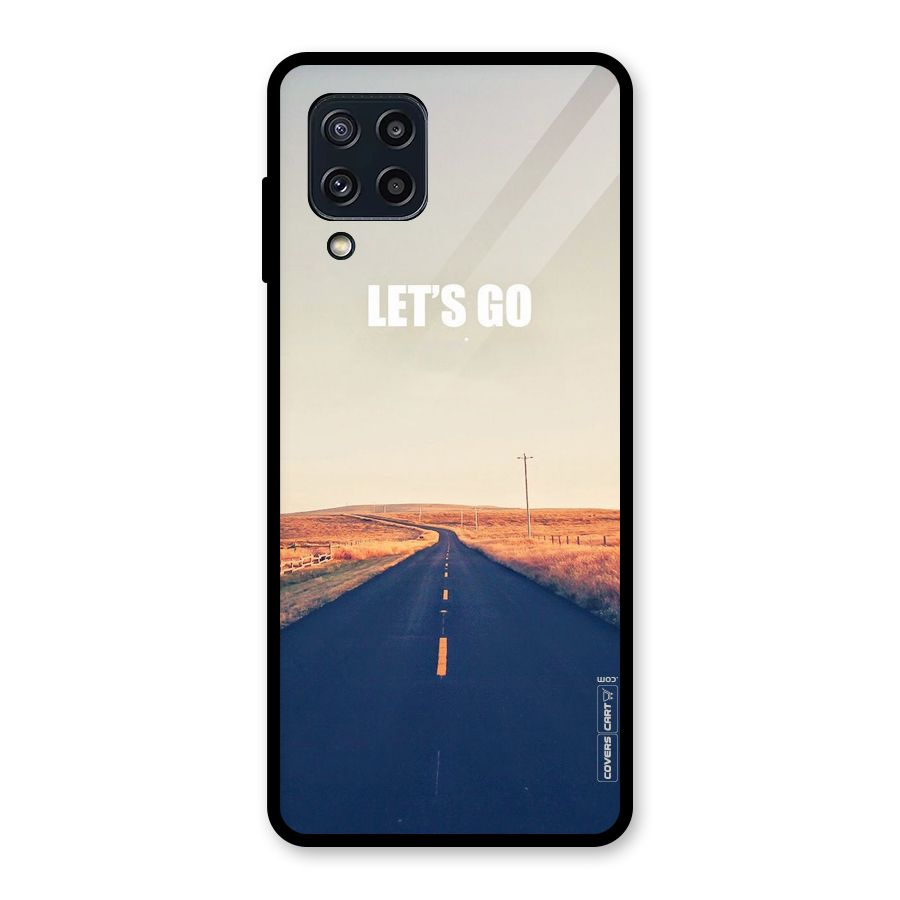 Lets Wander Glass Back Case for Galaxy M32